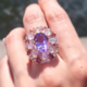 Bolivian Amethyst Silver Ring