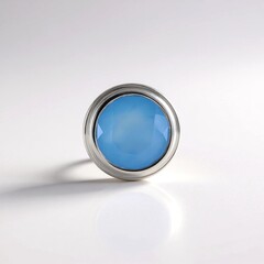 Ciondolo in argento con Calcedonio Blu