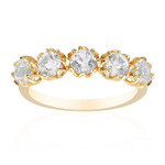 Anillo en plata con Topacio blanco