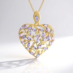 Collana in argento con Tanzanite