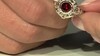 Bague en argent et Grenat du Mozambique (Annette classic)