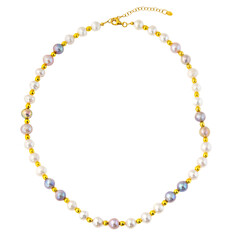 Collana in argento con Ematite Dorata
