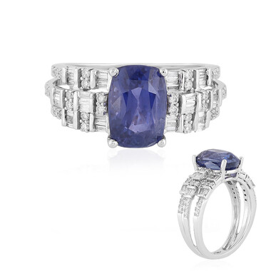 Blauer Ceylon-Saphir-Goldring