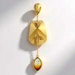 Ciondolo in argento con Ambra Sunrise Baltica (dagen)