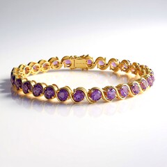 Bracciale in argento con Ametista del Marocco