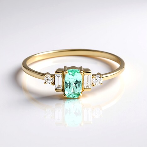 Bague en or et Tourmaline Paraïba (AMAYANI)