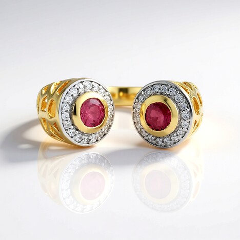Anello in argento con Tormalina Rosa Brasiliana (Ornaments by de Melo)