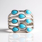 Anello in argento con Turchese Sleeping Beauty