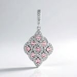 Ciondolo in argento con Tormalina Rosa Nigeriana