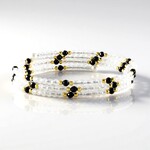 Bracciale in acciaio con Spinello Nero (Riya)