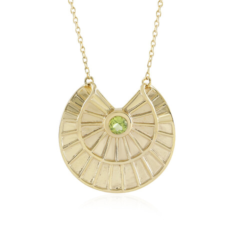 Peridot-Silbercollier