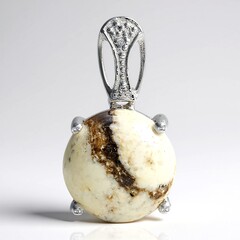Ciondolo in argento con Magnesite