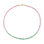 Collana in argento con Tormalina Rosa Nigeriana