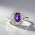 Anello in argento con Ametista Zambiana