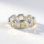 Anello in argento con Berillo Giallo