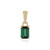 9K Benedito Green Tourmaline Gold Pendant