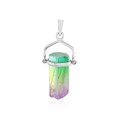 Ciondolo in argento con Quarzo Bicolore (MONOSONO COLLECTION)