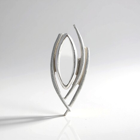 Ciondolo in argento con Quarzo Bianco (MONOSONO COLLECTION)