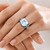 Sky Blue Topaz Silver Ring (Adela Silber)
