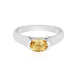 Bague en argent et Béryl jaune