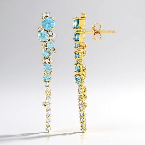 Orecchini in argento con Zircone Ratanakiri (Adela Silber)