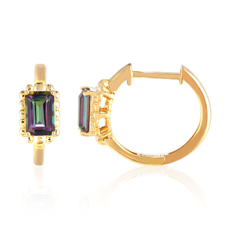 Boucles d'oreilles en argent et Quartz mystique