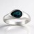 Anello in argento con Topazio Blu Londra (Pallanova)