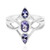 Bague en argent et Tanzanite
