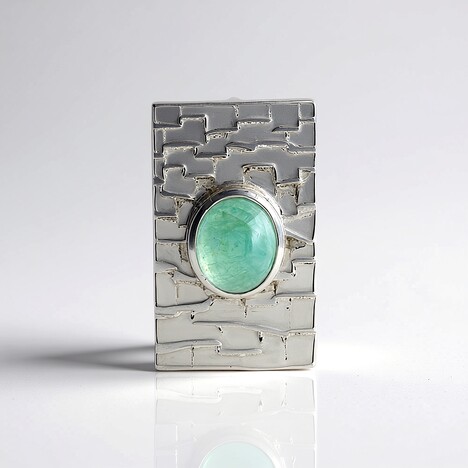 Pendentif en argent et Grandidierite (SAELOCANA)