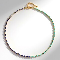 Collana in argento con Zaffiro Blu