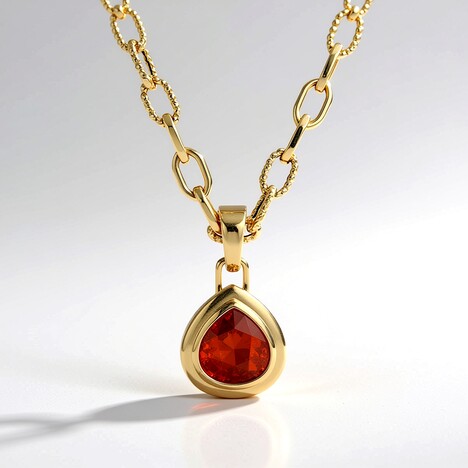 Collana in oro con Spessartina (CIRARI)