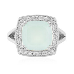 Zilveren ring met een Aqua Chalcedoon