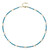 Neon Blue Apatite Silver Necklace (Riya)