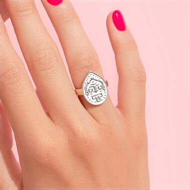 Anillo en plata con Zircón