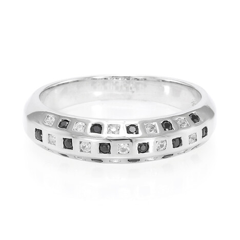 Anello in argento con Spinello Nero