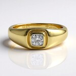Anello in oro con Diamante IF (D) (Annette)