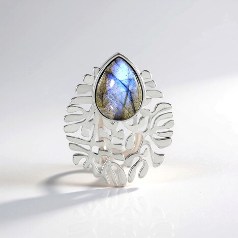 Ciondolo in argento con Labradorite (MONOSONO COLLECTION)