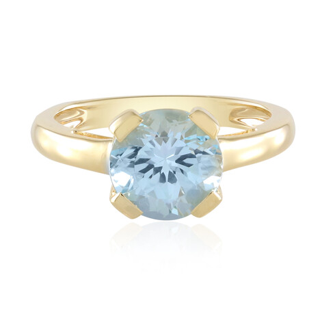 Himmelblauer Topas-Silberring