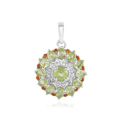 Peridot-Silberanhänger