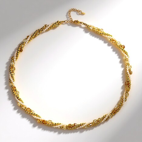 Collana in argento con Citrino (Riya)