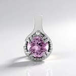 Ciondolo in argento con Ametista Rose de France