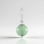 Ciondolo in argento con Avventurina Verde (MONOSONO COLLECTION)