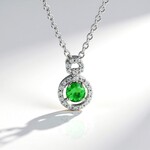 Collana in argento con Lemshuku Tsavorite