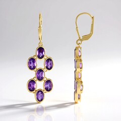 Orecchini in argento con Ametista