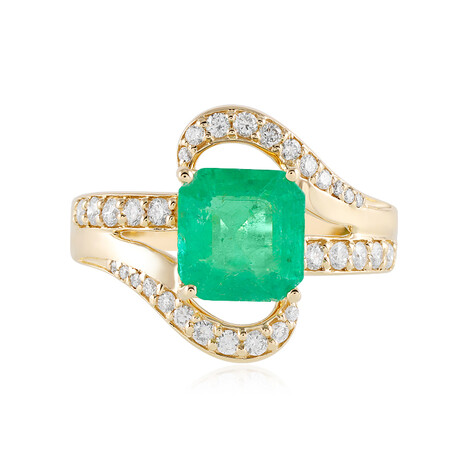 Russischer Smaragd-Goldring (AMAYANI)