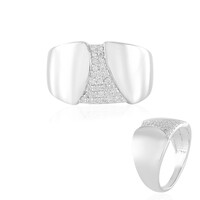 Anillo en plata con Diamante I2 (H) (de Melo)