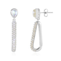 Zilveren oorbellen met Blauwe Maanstenen (KM by Juwelo)