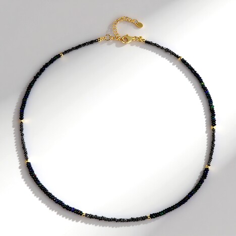 Collana in argento con Diamante Nero