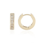 I2 Schokoladen-Brillant-Goldohrringe (SUHANA)