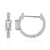 Zilveren oorbellen met witte topaasstenen